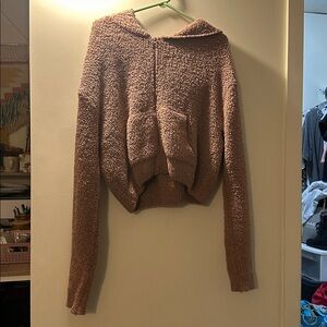 Skims soft teddy cropped jacket